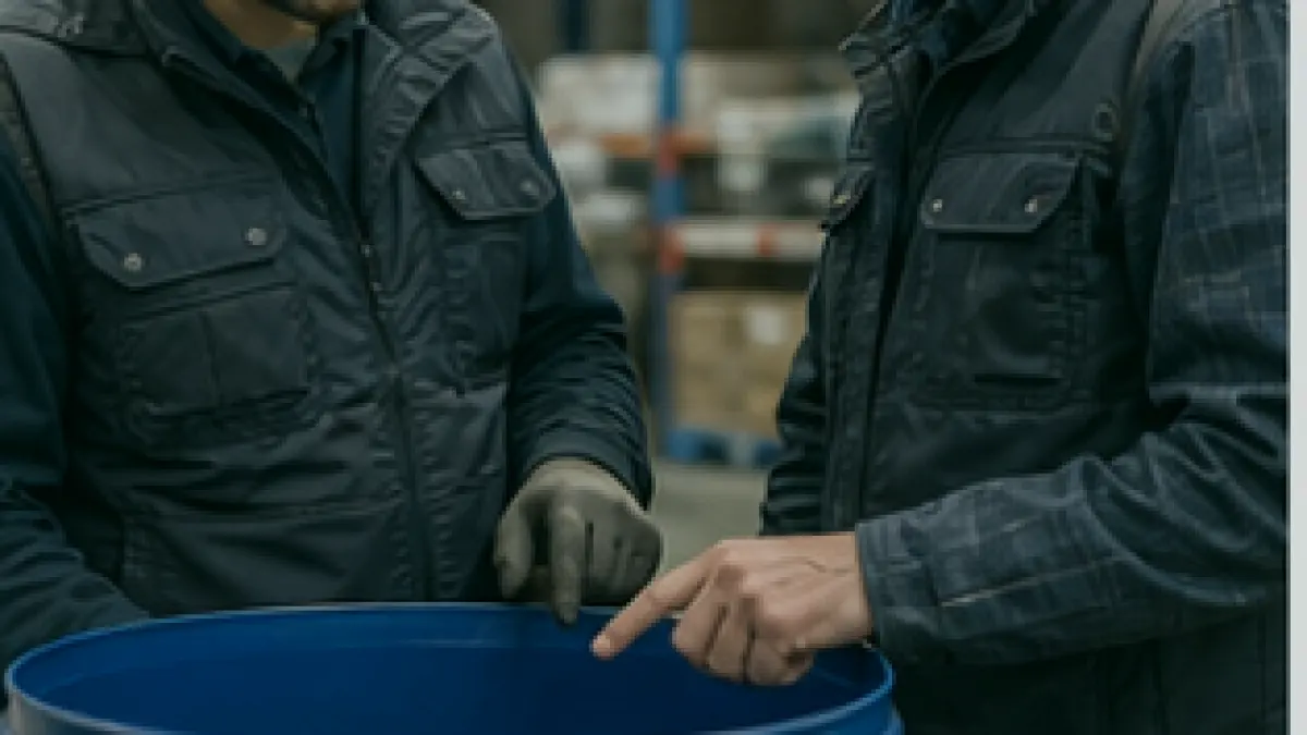 Abstimmung einer geeigneten Lösung für Gefahrstoffcontainer